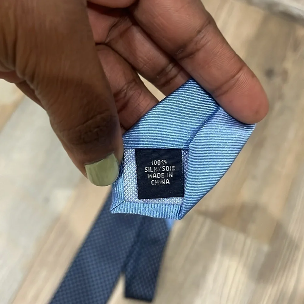 Tommy Hilfiger Blue Patterned Men’s Formal Tie Silk W3” L59”